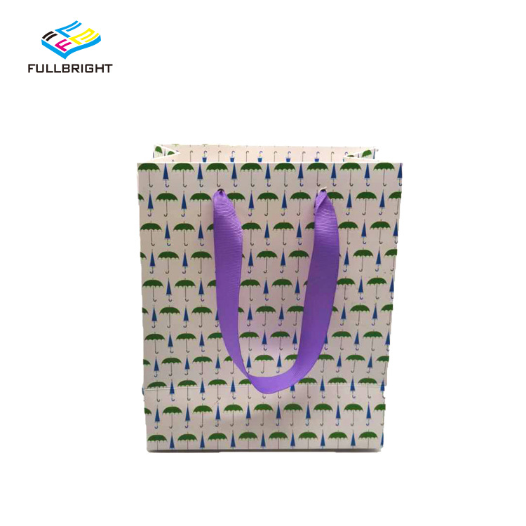 BSCI彩色满印茶叶定做礼品袋牛皮纸精美方底加厚纸袋定制手提袋