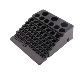 CNC black milling cutter storage box drill collet CNC tool placement rack reamer barrel rack accessories box