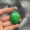 Agate sunny green pendant, sweater jade