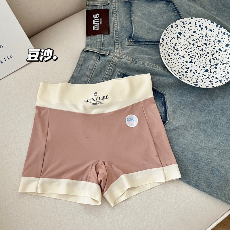 プラスサイズの露出防止安全パンツボクサーブリーフ女性用 10A マルベリーシルク抗菌クロッチ高弾性ボトムボクサーブリーフ|undefined