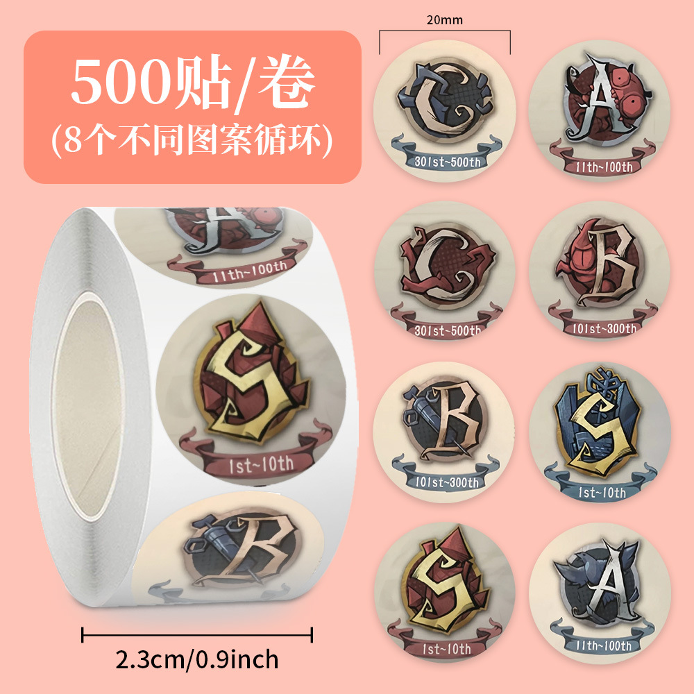 Jup155 5th personality status icon 8 circles - round - 500 stickers