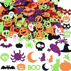 ハロウィーンフラッシュバブル工芸ステッカー自己接着パーティー用品装飾猫鬼カボチャ装飾工芸ステッカー