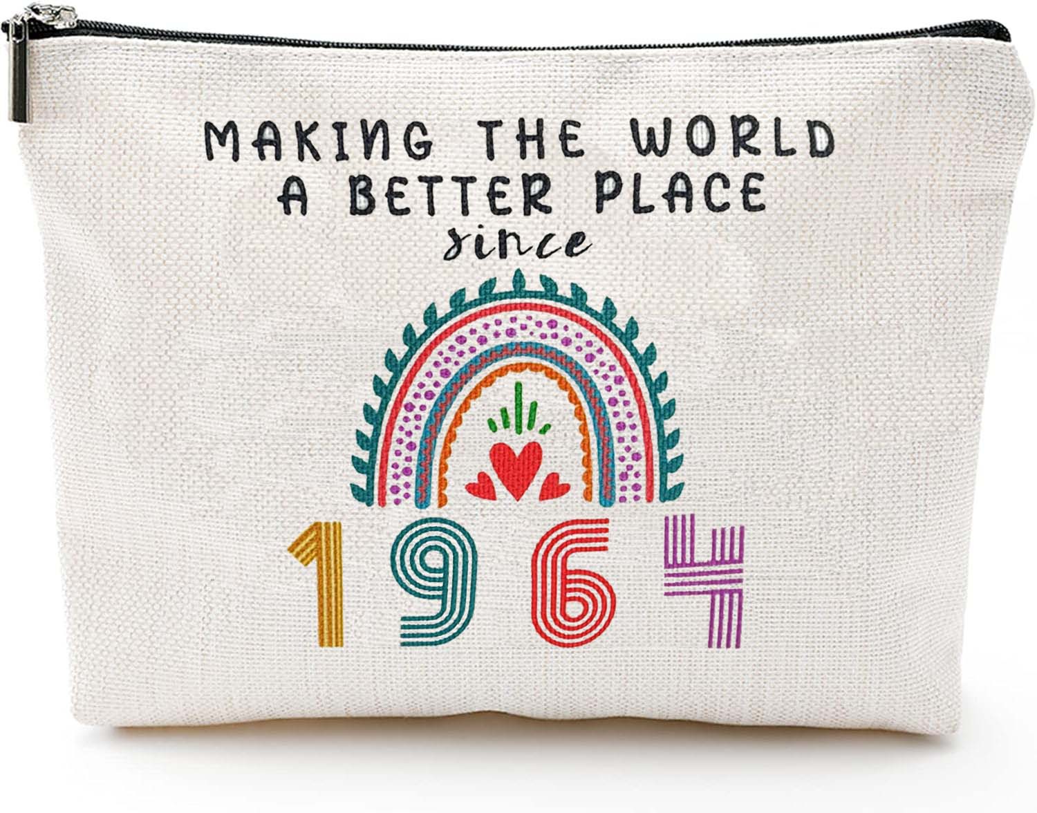 Transfronterizo Amazon explosivo cumpleaños impresión doble cara bolsa de maquillaje bolsa de almacenamiento bolsa de cremallera multifuncional para mujeres