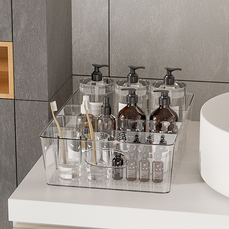 Desktop Partition Storage Box Student Transparent Stationery Office Tea Bag Capsule Coffee Multifunctional Sundries Fit Box