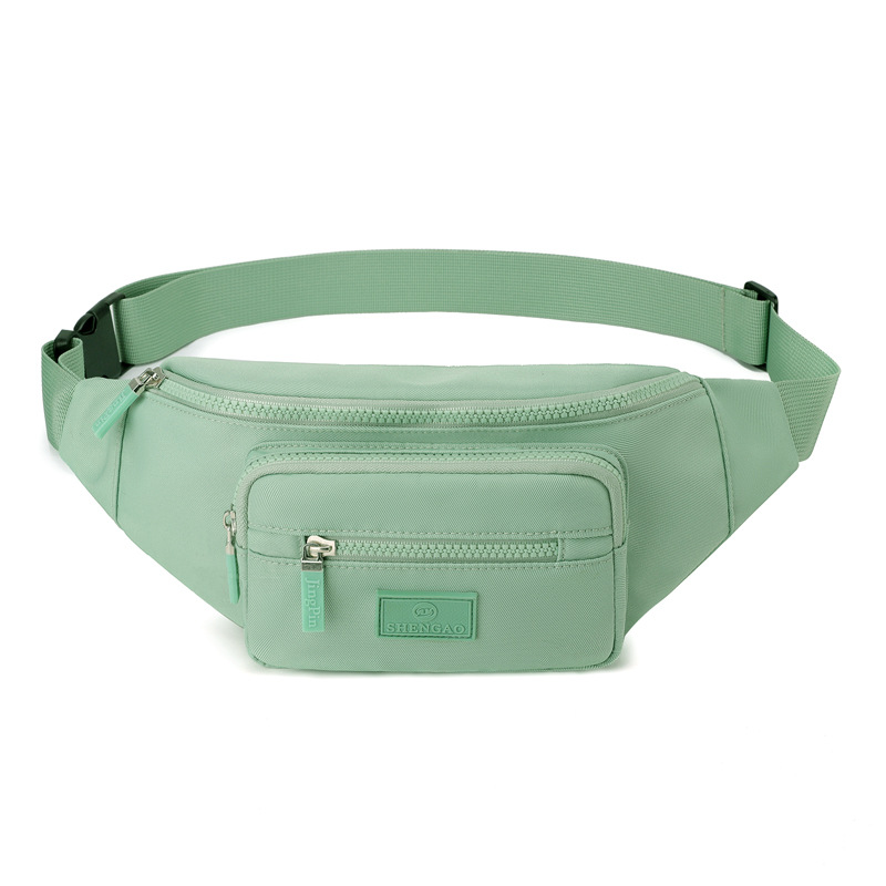 Casual bolso de cintura de mujer nuevo bolso de tela de nylon bolso de cambio de caja bolsa de pecho de bicicleta ligera