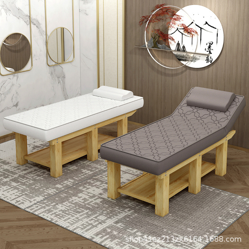Solid Wood Latex Beauty Bed, Special Massage Bed for Beauty Salons, Massage Bed, Physiotherapy Bed, Tattoo and Body Care Bed, Ear Cleaning Bed, Sap