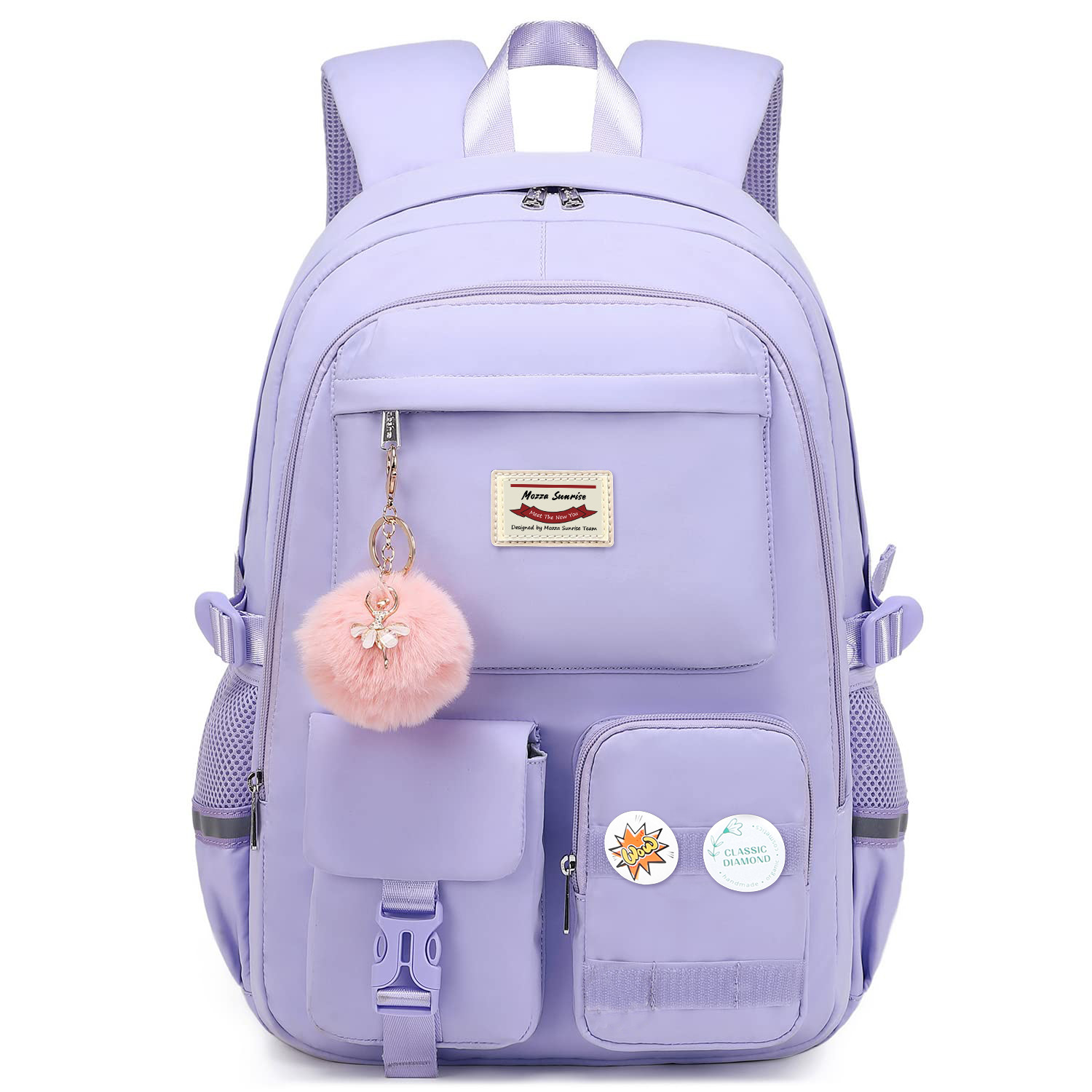 New female junior high school large capacity backpack for college students, computer bag_voghion.com