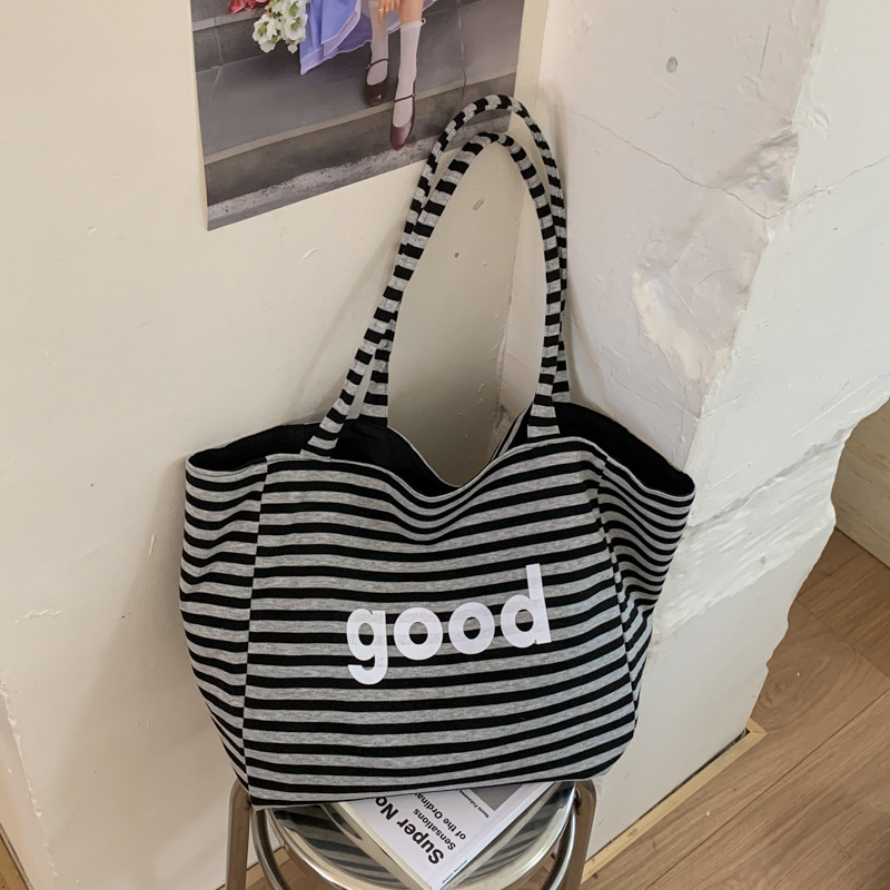 Black and gray stripes front