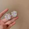 Small design fresh earrings, 2023 collection, french style, flowered