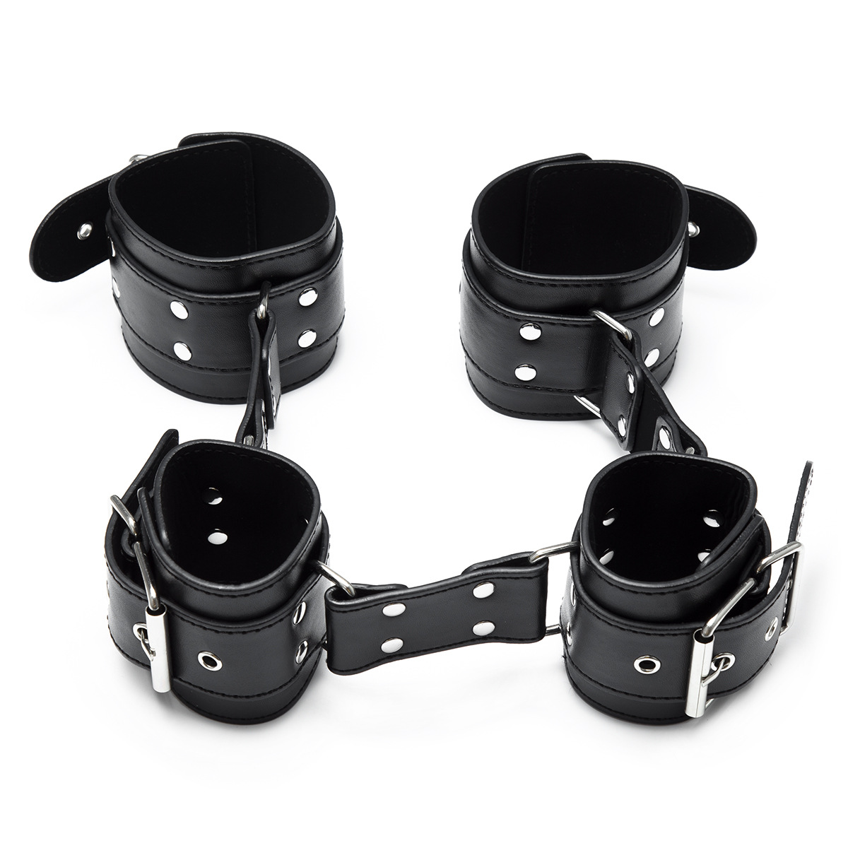 Venta al por mayor juguetes sexuales juguetes adultos esposas de cuero de cadera esposas de tobillo brazalete vinculante cinturón de cuero vinculante Juguetes