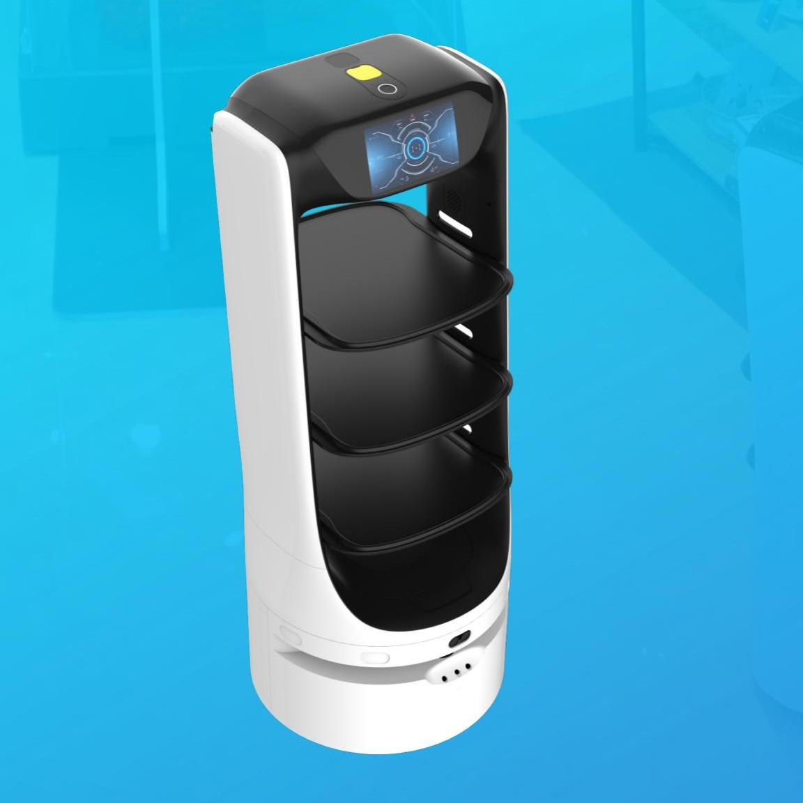 Robot Inteligente de Entrega de Comida Recordatorio de Voz, Carga Autónoma para Restaurantes y Hoteles