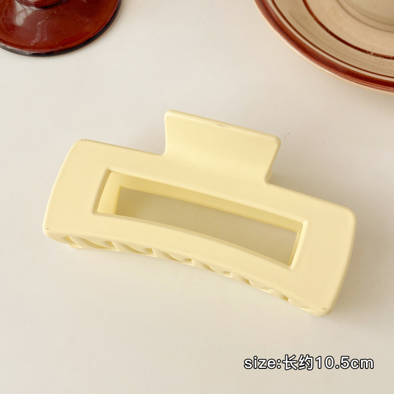 Accesorios para el cabello de pinza de tiburón de acrílico grande de Corea, clip de agarre para el cabello de disco simple, tocado de horquilla de cabeza femenina al por mayor