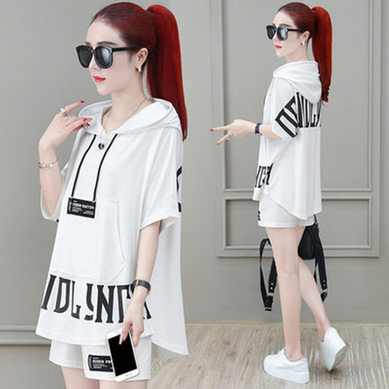 Casual Sportswear For Women, Outfit 2026 New Style, Fashionable And Trendy Summer Two-piece Shorts Set_ecoleips.com