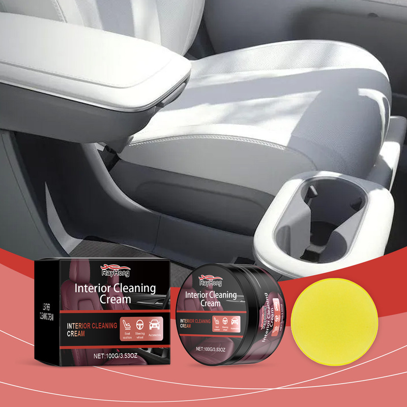 Rayhong Leather Interior Care Cream Car Interior Seat Polishing Renovation Leather Maintenance Care Cleaning Cream