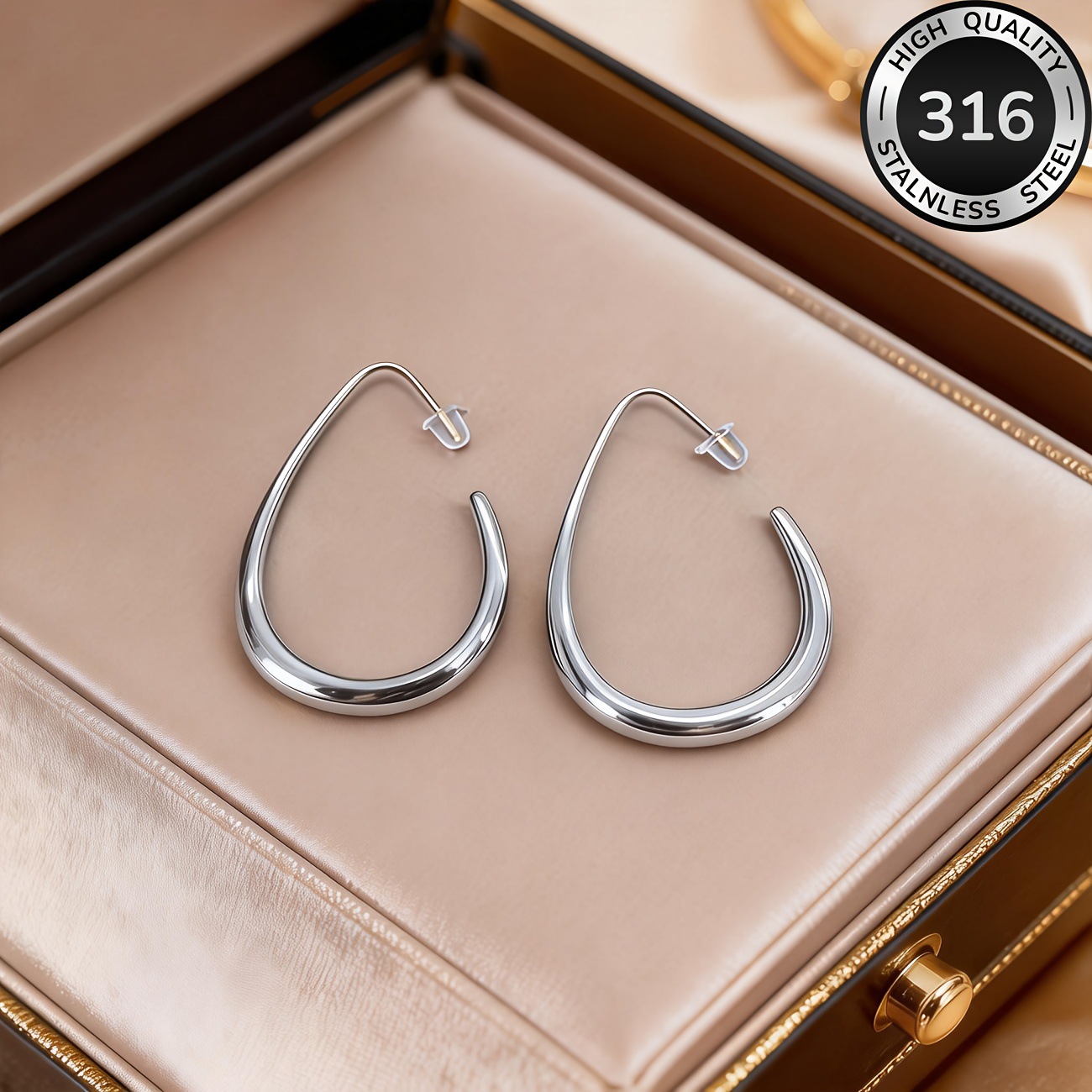 Steel earrings, 40