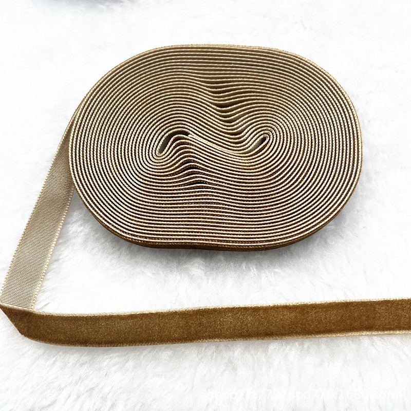 Fabricantes al por mayor 1CM hechos a mano embalaje de regalos de cinta de lana unilateral cinta de cebolla cinta de terciopelo decoración DIY