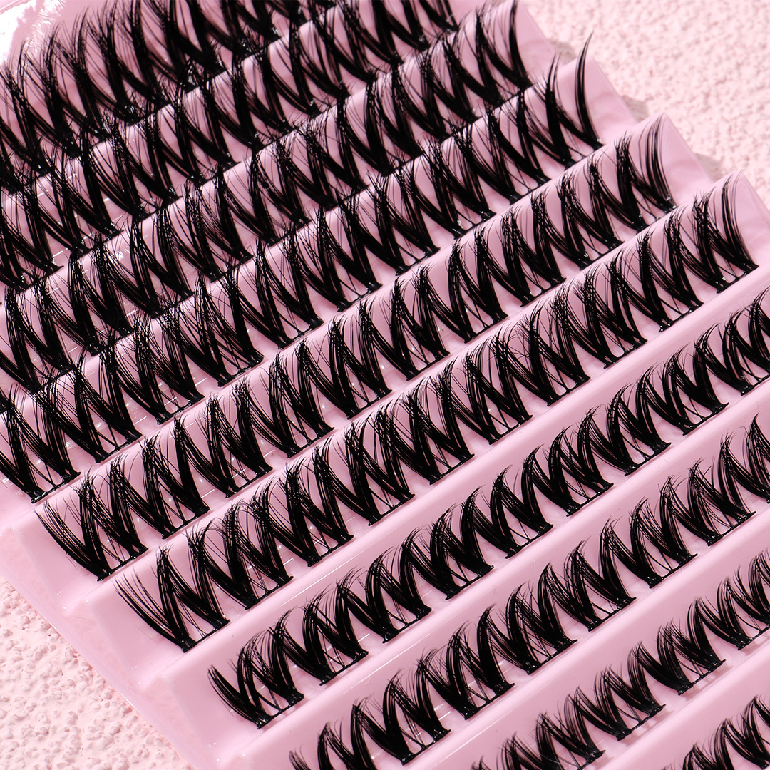 New  single cluster natural large capacity eyelashes, segmented hair, daily DIY grafting eyelashes_voghion.com
