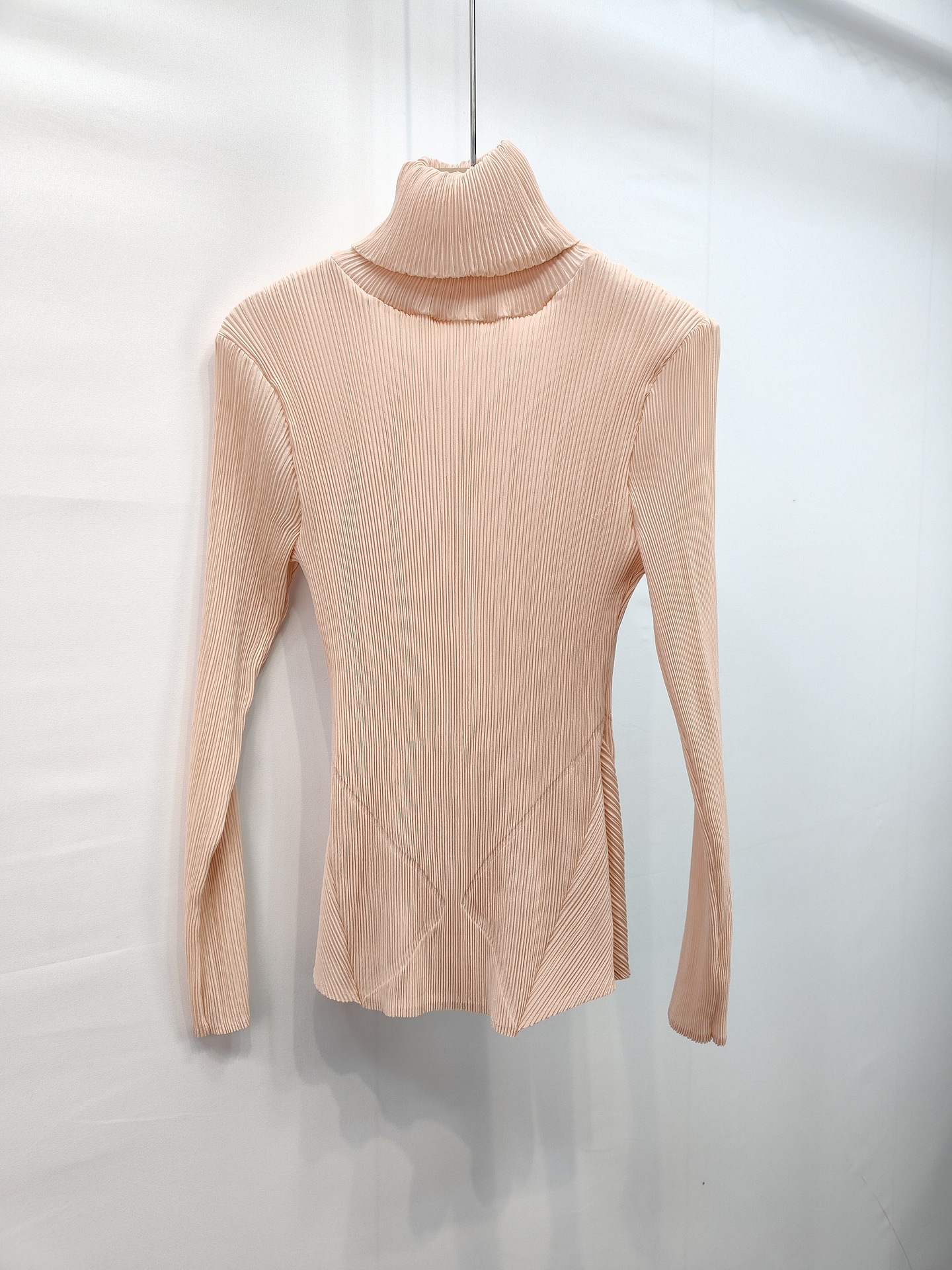 2025秋冬新作 プリーツニット タートルネック 無地 万能 おしゃれ 着痩せ インナー 快適トップス レディース