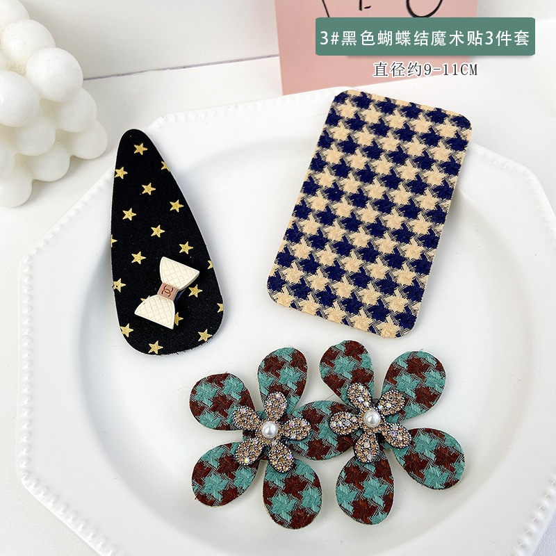 No marcas de pestañas pegando pegatinas de velcro temperamento nuevo frente pegatinas de cabello rotas de la cabeza de las mujeres acabado de cabello