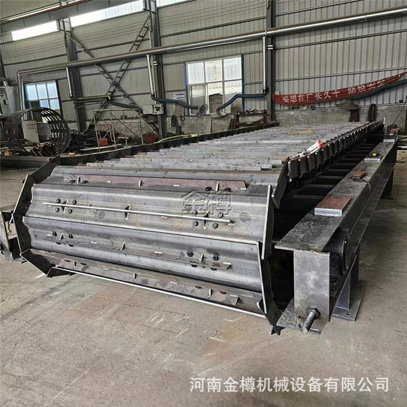 大型加厚链板输送机 矿石废铁瓦传动板链机 建筑拆迁垃圾输送设备