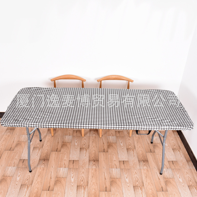 Pvcゴムバンド屋外防塵庭テーブルカバーゴム野食卓布プリント弾力テーブルカバー|undefined