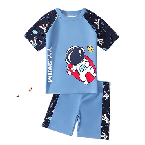 Children's swimsuits for boys, primary, middle and older boys student swimsuits  summer new baby split swimming equipment