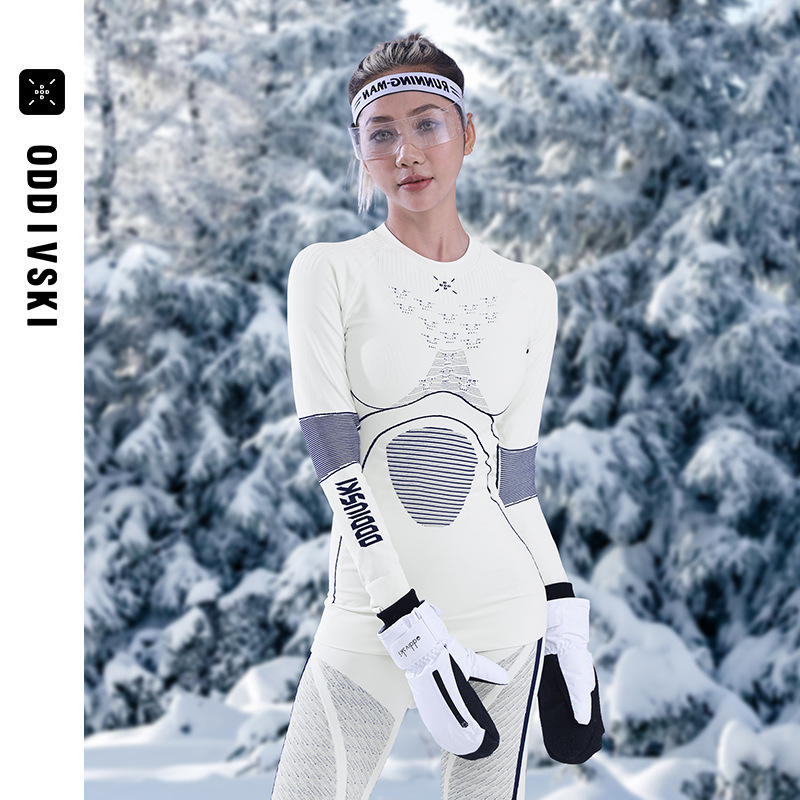 Oddivski Professional Ski Quick-Drying Clothing for Women and Men, Compression Sweat-Wicking and Antibacterial Functional Underwear, Ski Sweat-Wicking Base Layer