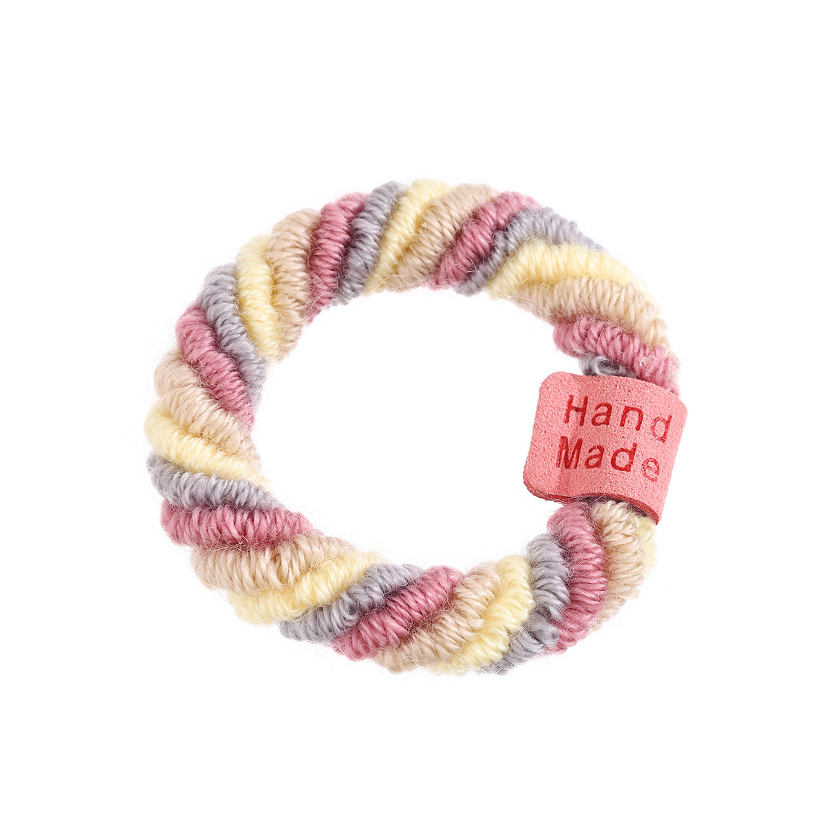 Dulces caramelos rojos en línea, lindos anillos de cabello sonrientes, banda de cabello de alta elasticidad, bola de cola de caballo, banda de cabello de goma