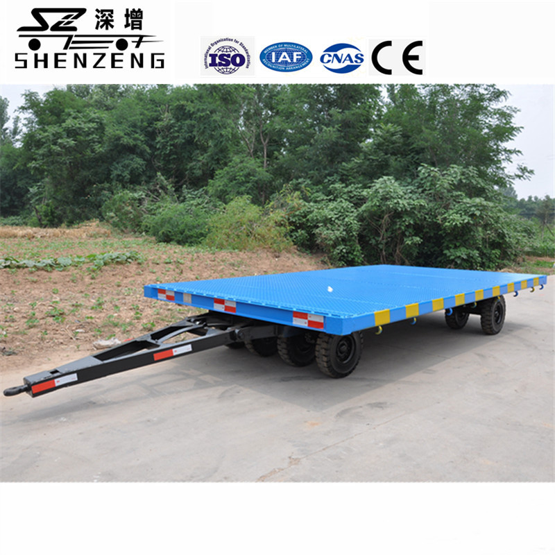 工具车 10T平板拖车 双头牵引地平板拖车 房车底盘