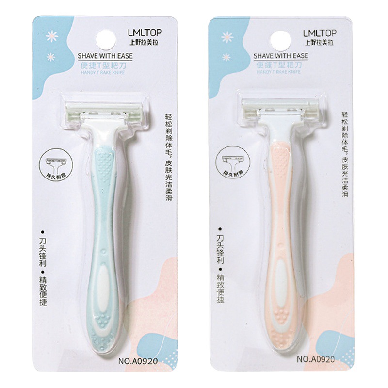 Lmltop mujeres de 3 capas raspador manual afeitadora axila eliminación de pelo rastrillo cuchillo solo paquete A0920