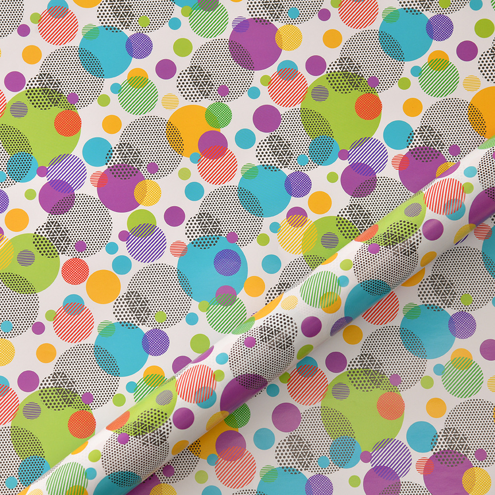 Impresión en color papel de regalo papel de embalaje de juguetes DIY regalo embalaje de regalo papel de pared papel de papel de papel en stock