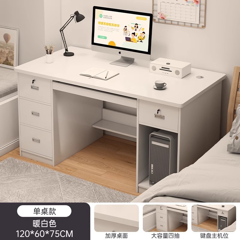 Escritorio de escritorio, escritorio de escritorio, escritorio de estudio de dormitorio, escritorio de trabajo simple con cajón, escritorio de oficina