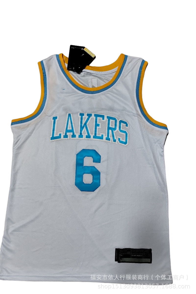 NBA x Nike x Los Angeles Lakers 2021/22 LeBron James #6 Classic Edition Jersey White