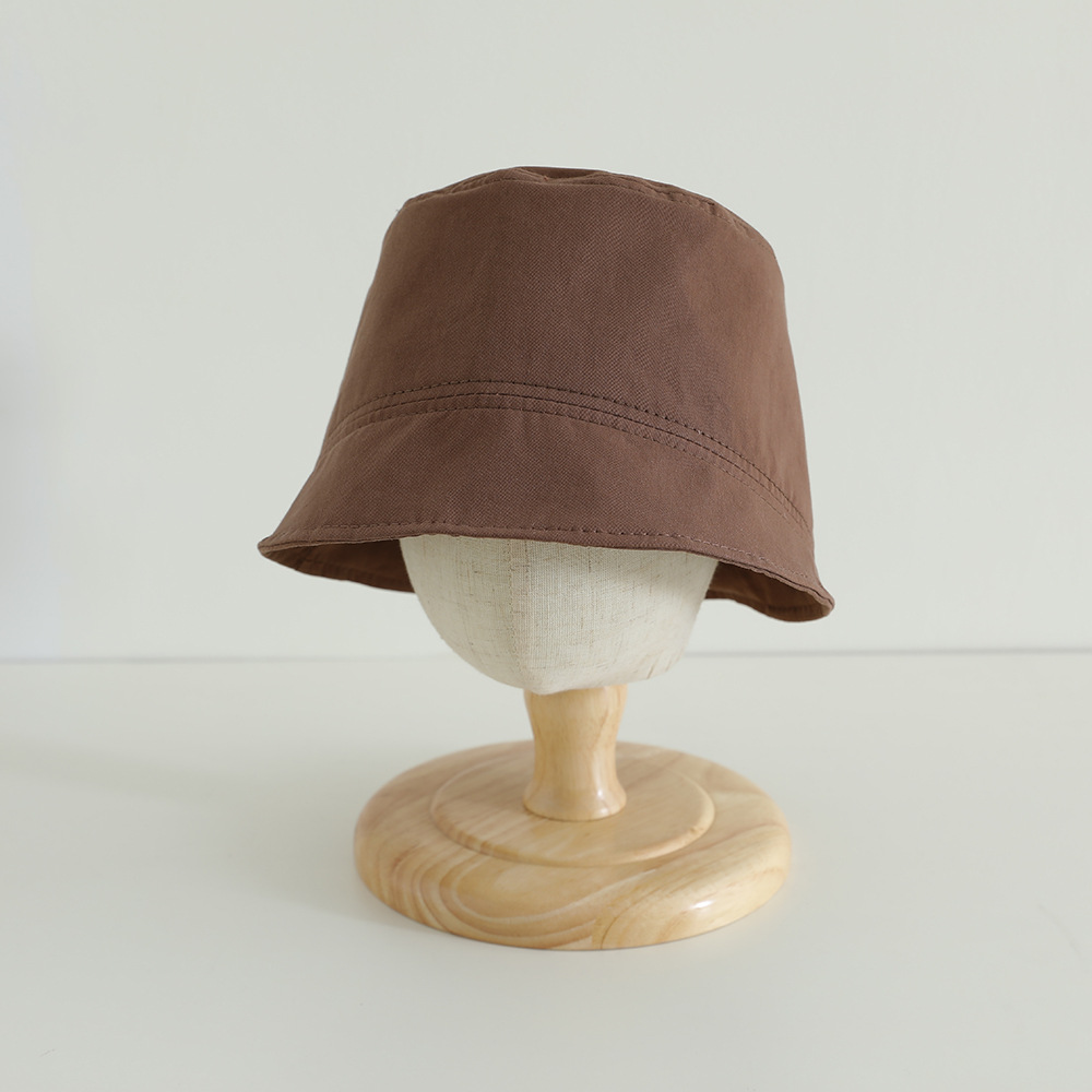 Sombrero infantil simple primavera y verano coreano delgado sombrero de pescador recto para niños y niñas sombreros de cuenca para niños sombreros de agua de estilo extranjero