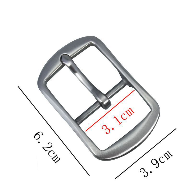 皮带扣头男士304不锈钢针扣皮带扣男针扣头针式3cm皮带扣头皮带扣