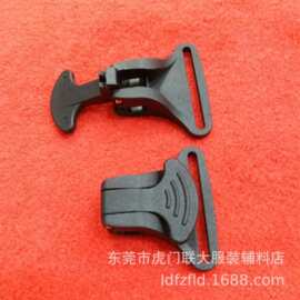 塑胶吊带夹 塑料压扣 塑胶衣帽夹 户外挂勾扣 饰品夹扣 环保卡扣