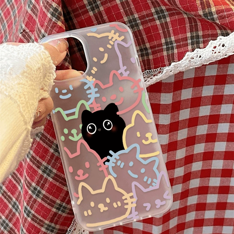 Яблоко, совместимый чехол для телефона, мультфильм iPhone 15, iphone, 14/13, 12promax