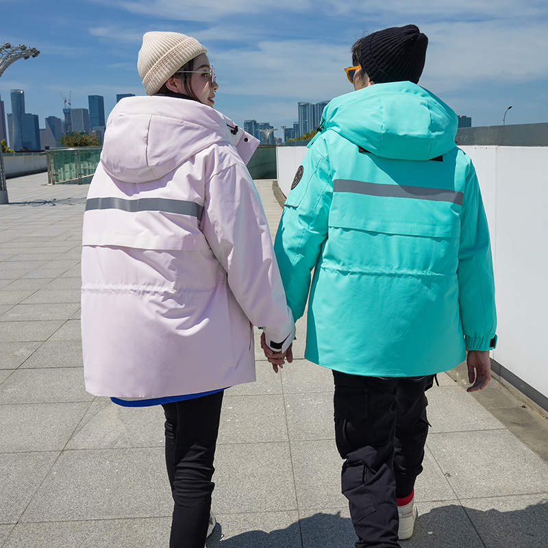 Couple style unisex high-quality down 2021 winter new short workwear outdoor thick jacket trend_voghion.com
