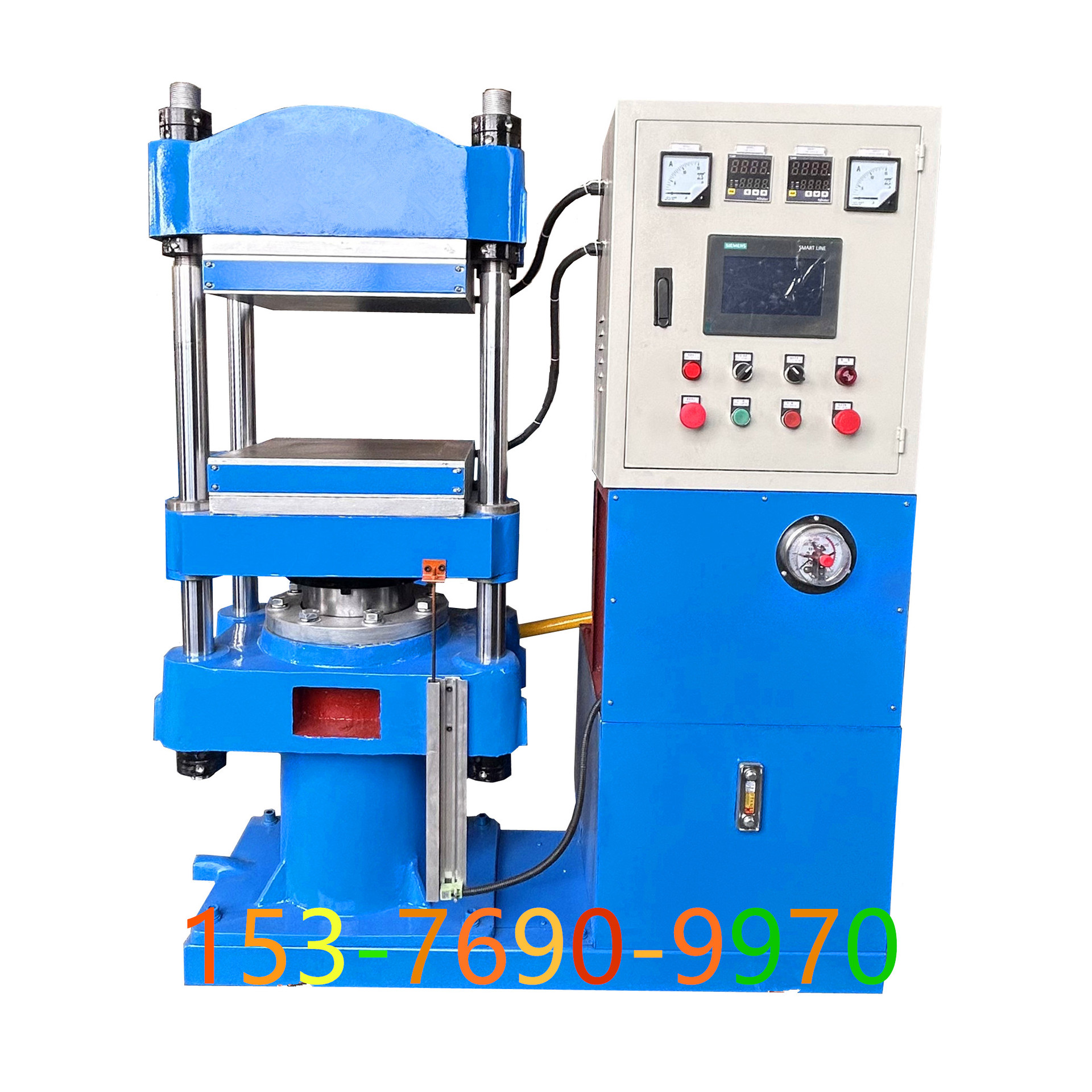 50吨400X400PLC触摸屏全自动硫化机