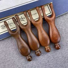 マッサージ櫛小カエル檀木マッサージ目の周りの頭皮木櫛