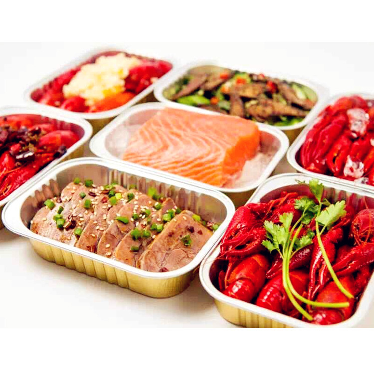 厂家可微波烘焙蒸煮外卖餐盒 长方形680毫升质感饭盒 焗饭碗