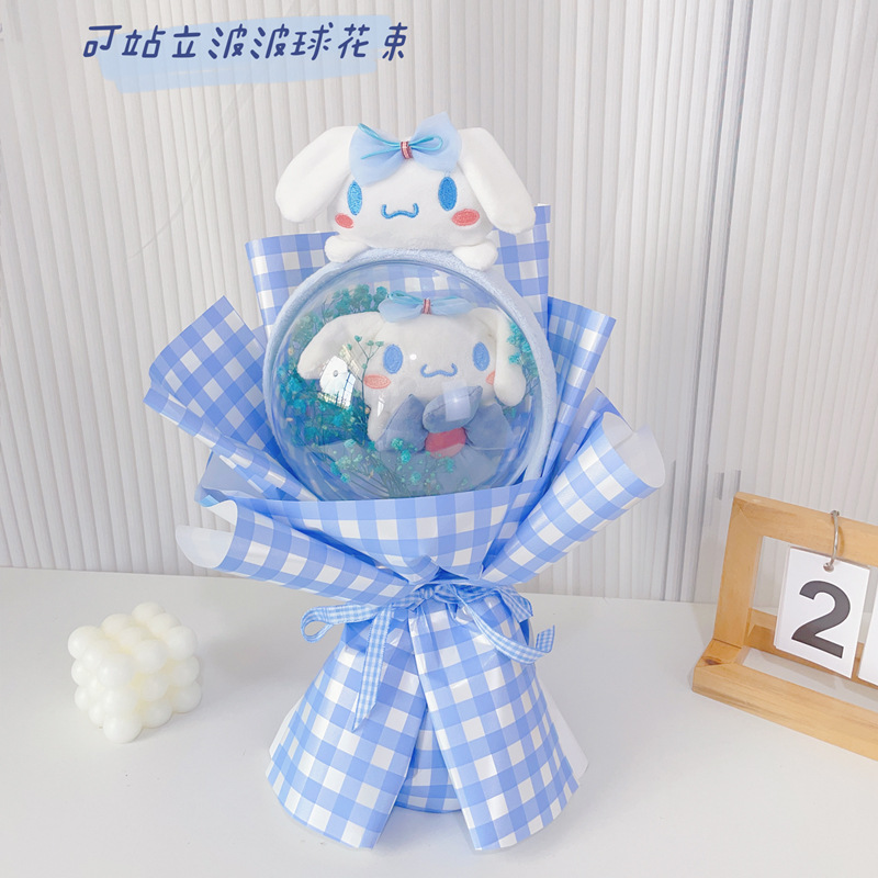 Regalo de Cumpleaños, Creativo Ramo de Muñecas de Flores de Dibujos Animados, Producto Terminado, Venta al por Mayor, Ramo de Muñecas Sanrio, Venta al por Mayor Transfronteriza