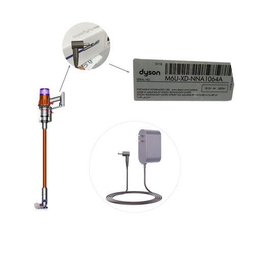 Suitable for Dyson vacuum cleaner V10slim charger power adapter light 21.75V accessories