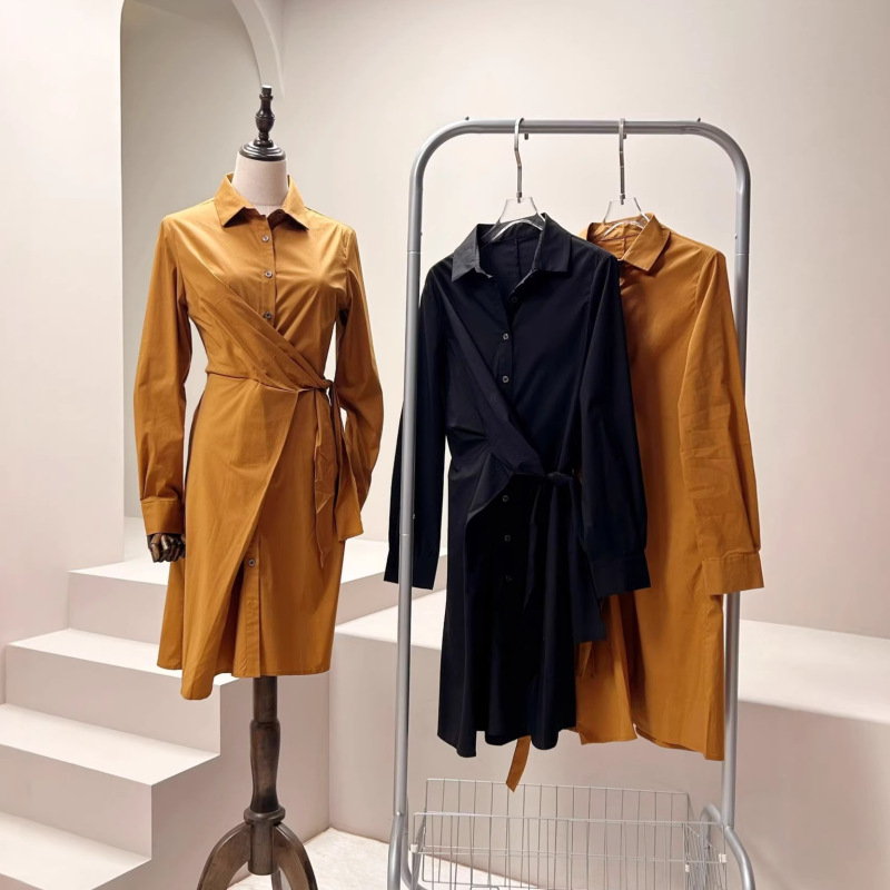【Sp5206】Women's Shirt Dress, Three-Dimensional Tailoring, Cardigan Mid-Length Skirt 【Sp5206】Women's Shirt Dress, Three-Dimensional Tailoring, Cardigan Mid-Length Skirt