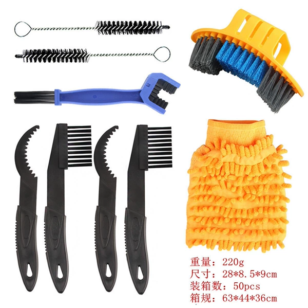 Brush, set, 9 pieces