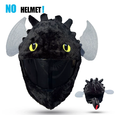 Head Accessories Motorcycle Unicorn — Dəbilqə (Kaska) aksesuarları - black-toothless