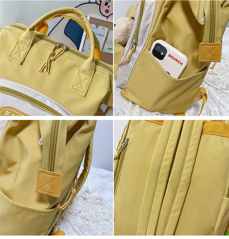 Mochila ultraligera de nailon para mujer, de gran capacidad, ideal para viajes y escuela, con estampados elegantes, duradera y resistente al agua._voghion.com