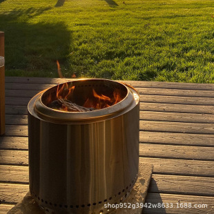 Outdoor Bonfire Stove Barbecue Stove Household Firewood Heating Stove Courtyard Roasting Stove Villa Bonfire Encircled Stove Table Carbon Customization