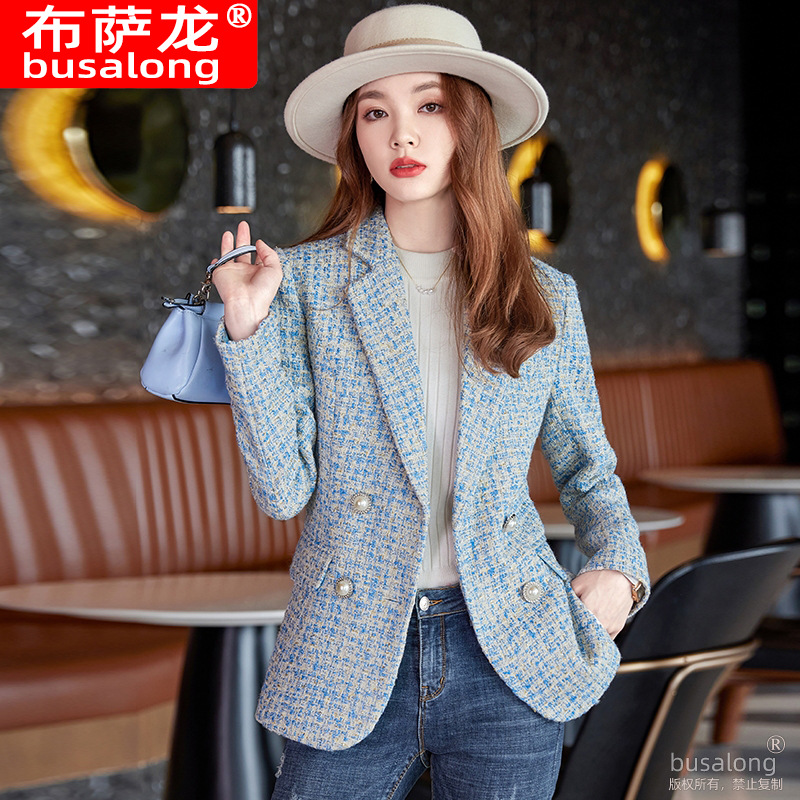 New Bergamong Kingong Women's Long-Sleeved Professional Suit Formal Wear Women's Jacket Work Clothes 8227