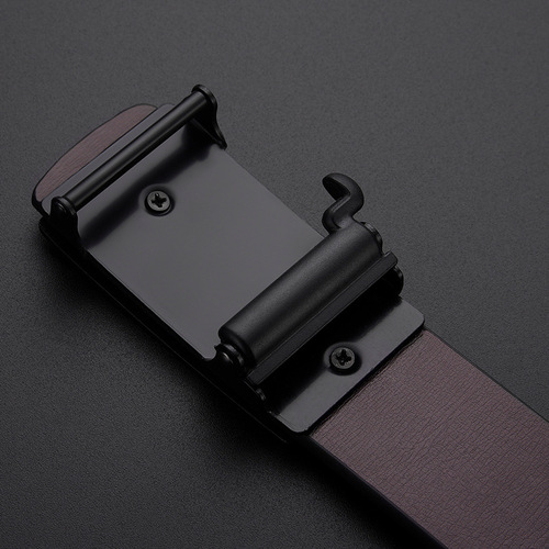 Belt men's classic automatic buckle men's belt pu belt body smooth buckle business belt wholesale men's belt new style